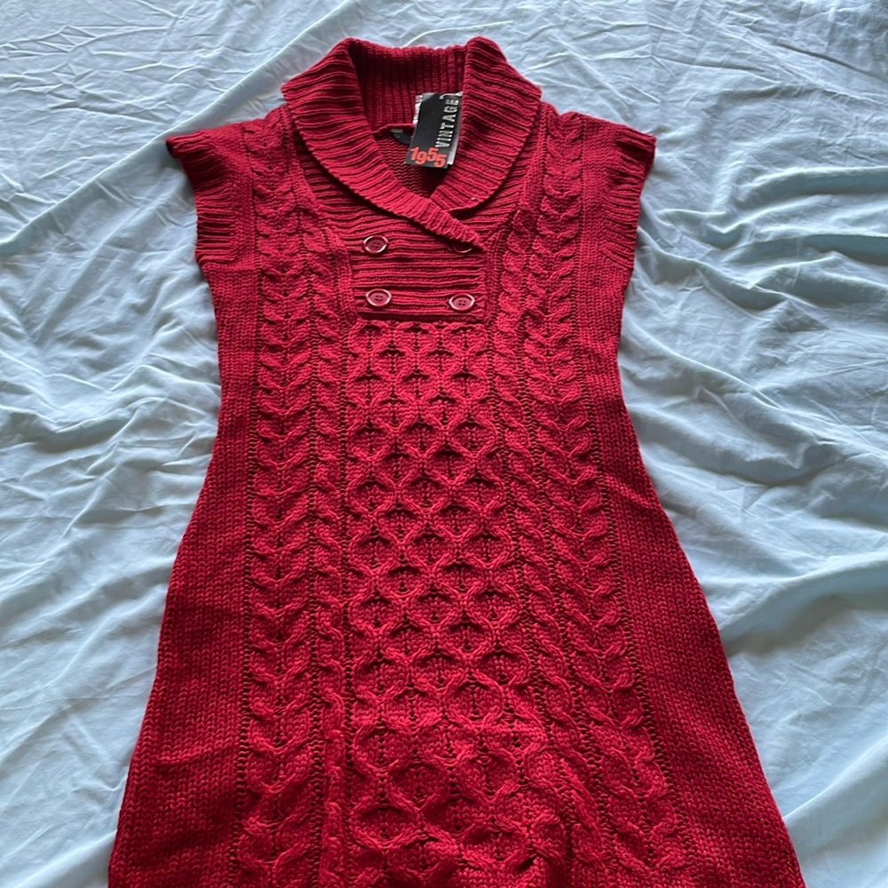 Red Sweater Dress